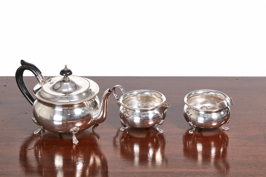 Antique Silver Plated Tea Set