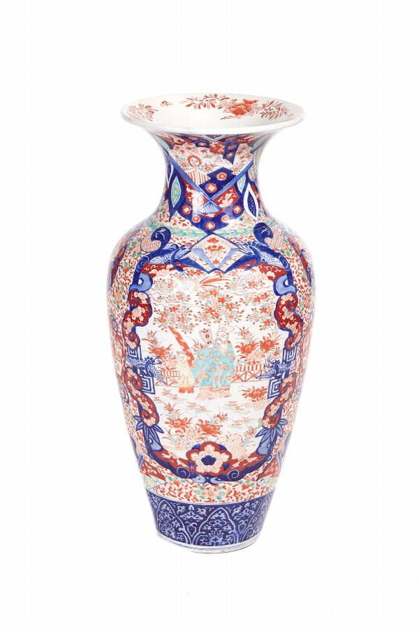 Large Antique Imari Porcelain Vase