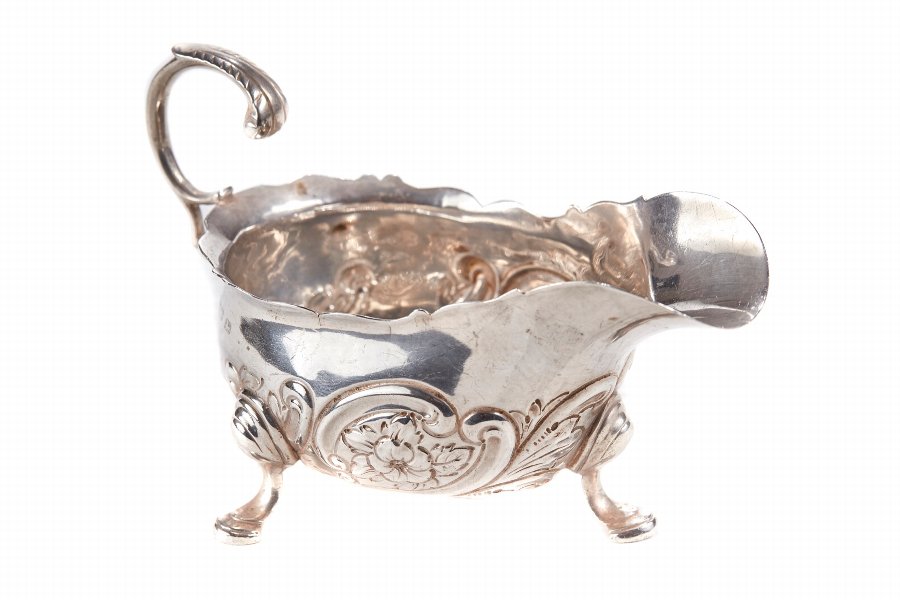 Victorian Solid Silver Sauce-Boat