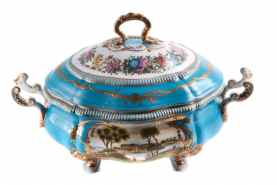 Fine Quality French Sevres Porcelain Tureen