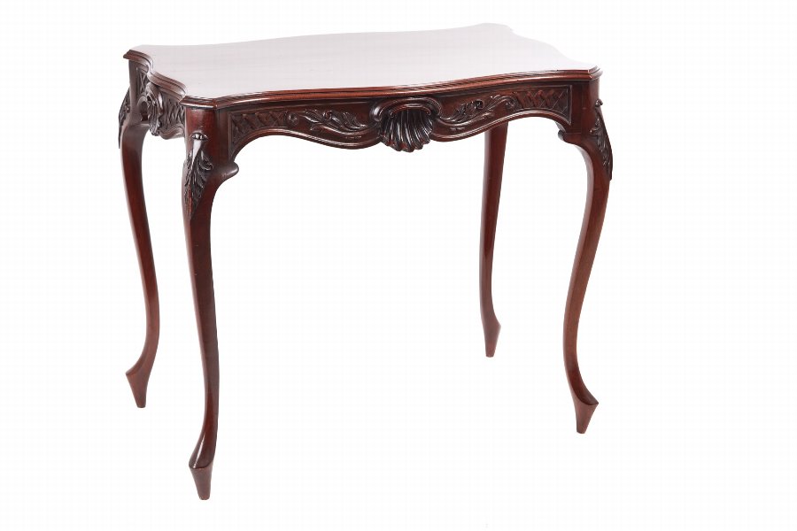 Carved Victorian Mahogany Freestanding Centre Table