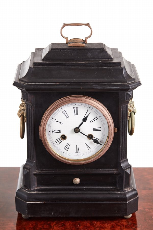 Ebonised Mantel Clock