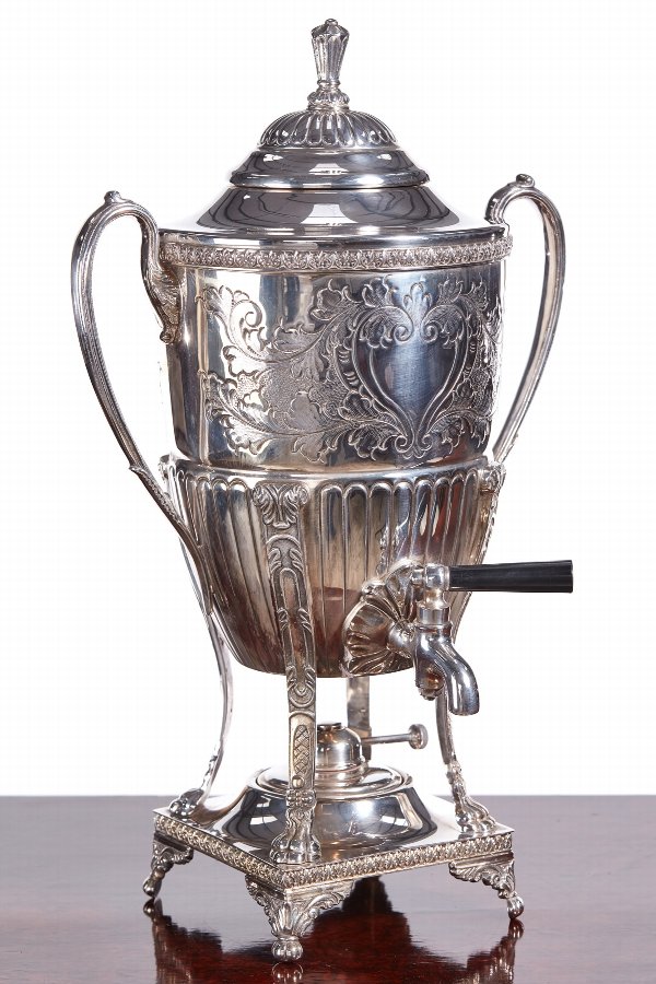 Outstanding Antique Silver Plated Samovar