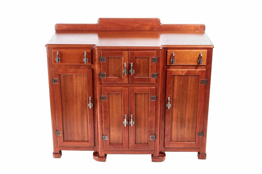 Unusual Quality Art Deco Walnut Sideboard