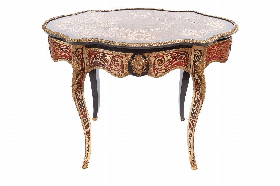Antique French boulle centre table