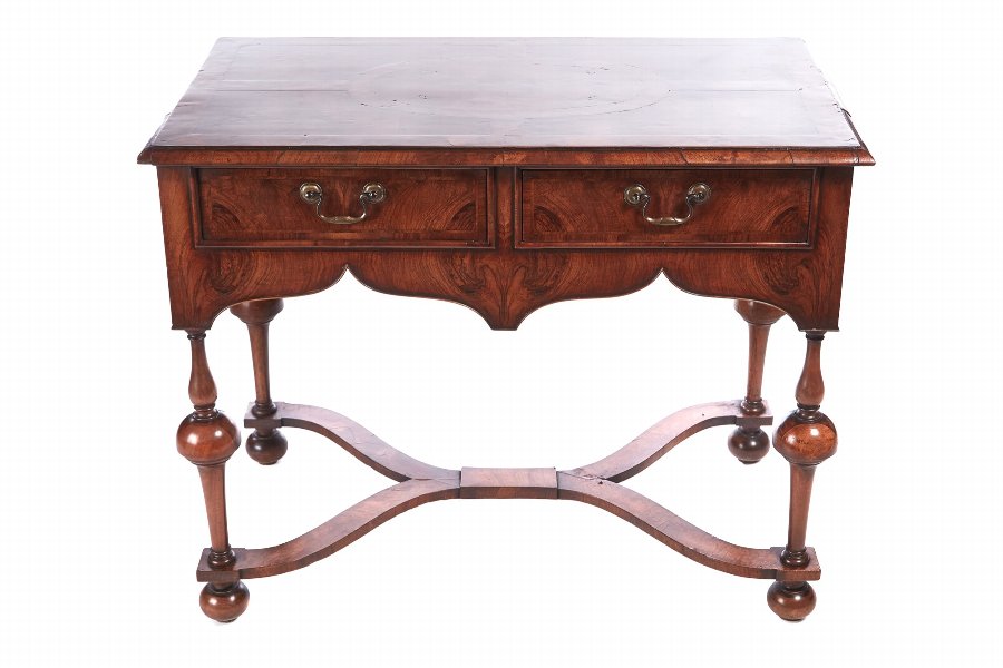Antique Inlaid Burr Walnut Side Table