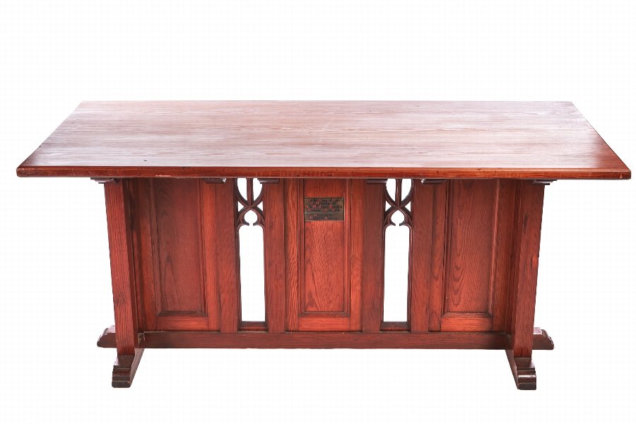Fantastic Gothic Pitch Pine Alter Table