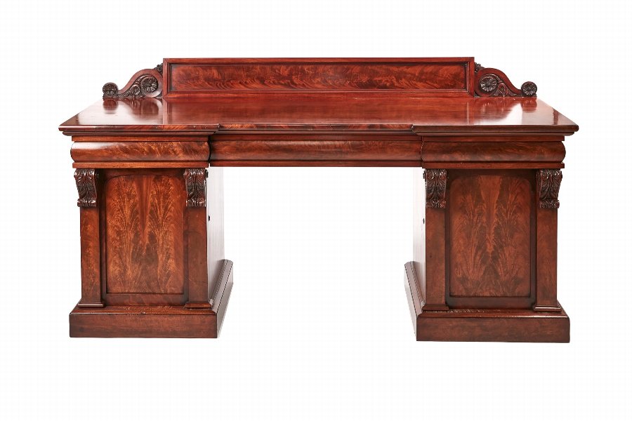 Quality William IV Carved Mahogany Sideboard