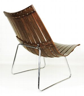 Antique 1950s Hans Brattrud, Scandia Lounge Chair for Hove, Mobler.