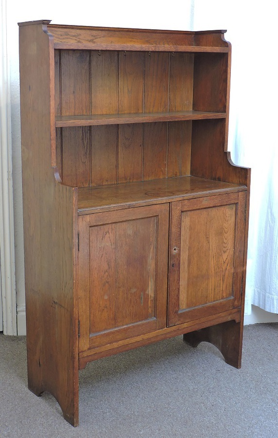 Antique Arts and Crafts solid oak dresser C1917 antique cabinet