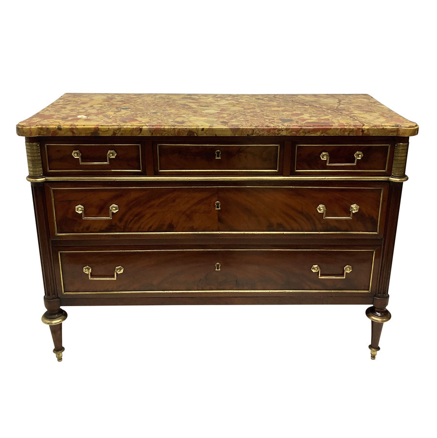 A FINE MAHOGANY DIRECTOIRE COMMODE