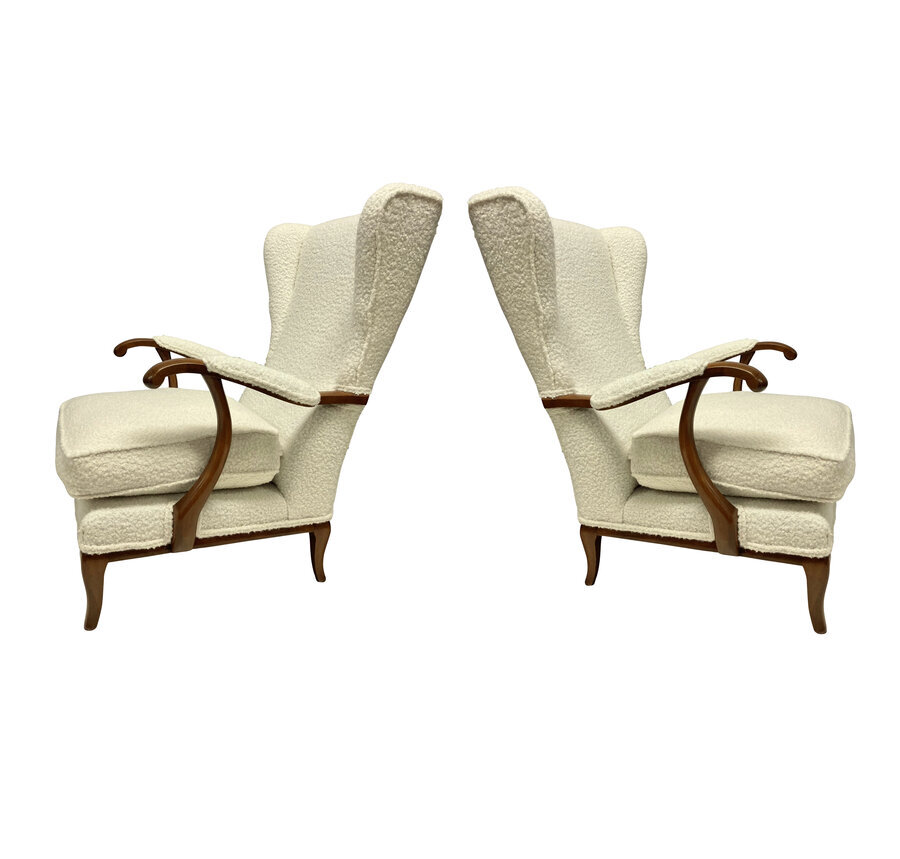 A PAIR OF PAOLO BUFFA LOUNGE CHAIRS