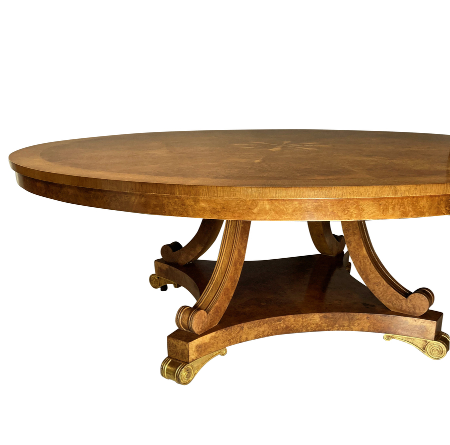 Antique A LARGE BREAKFAST TABLE IN THE MANNER OF GEORGE BULLOCK
