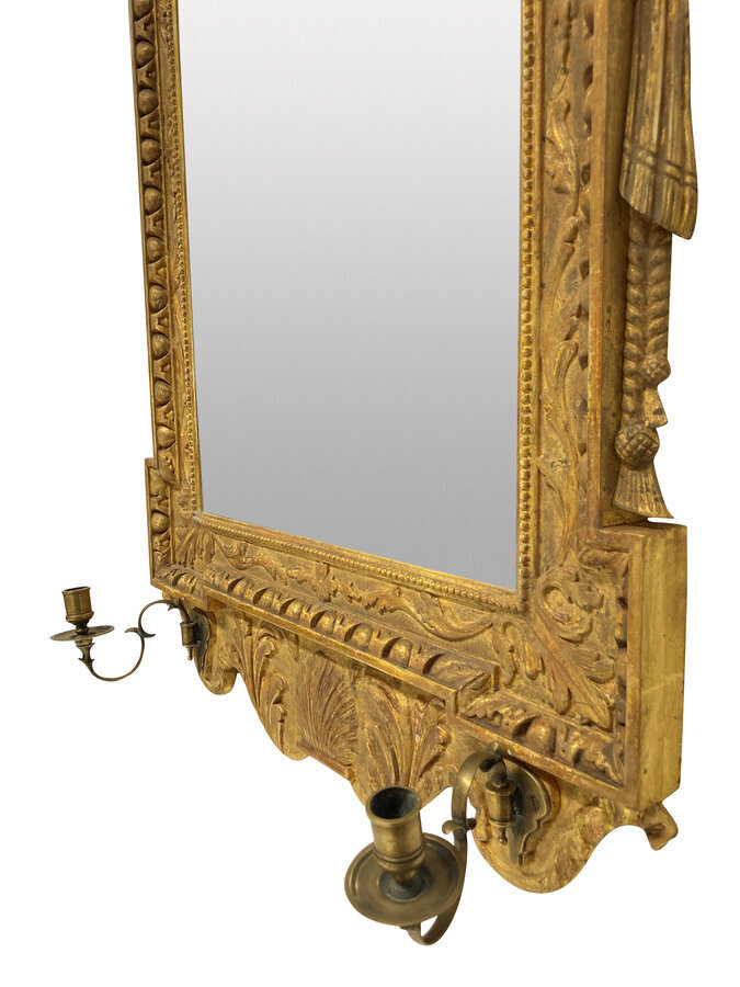 Antique A PAIR OF GEORGIAN STYLE MIRRORS