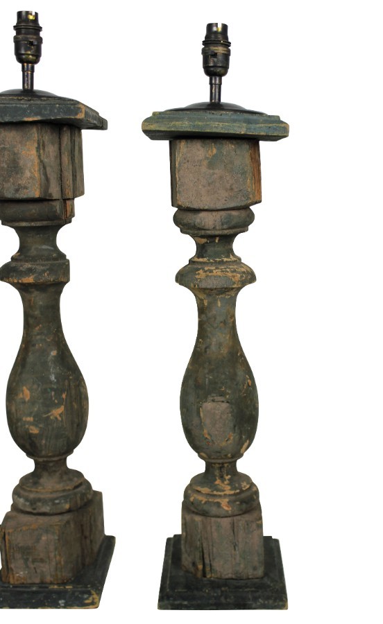 Antique FRENCH BALUSTRADE LAMPS 4 ANTIQUES.CO.UK