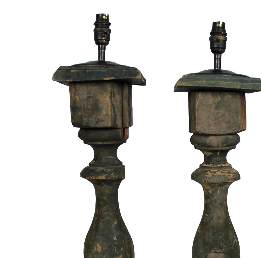 Antique FRENCH BALUSTRADE LAMPS 4 ANTIQUES.CO.UK