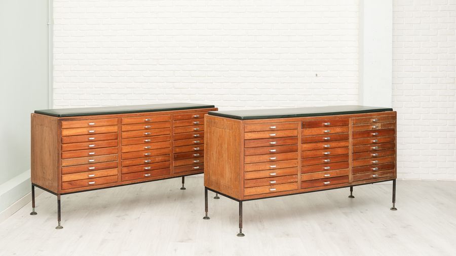 Industrial cabinet with drawers / haberdashery counters, 1960s