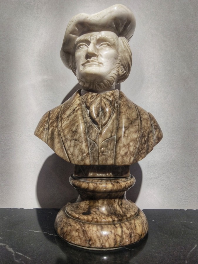 Marble Desk Bust Richard Wagner 20th Century