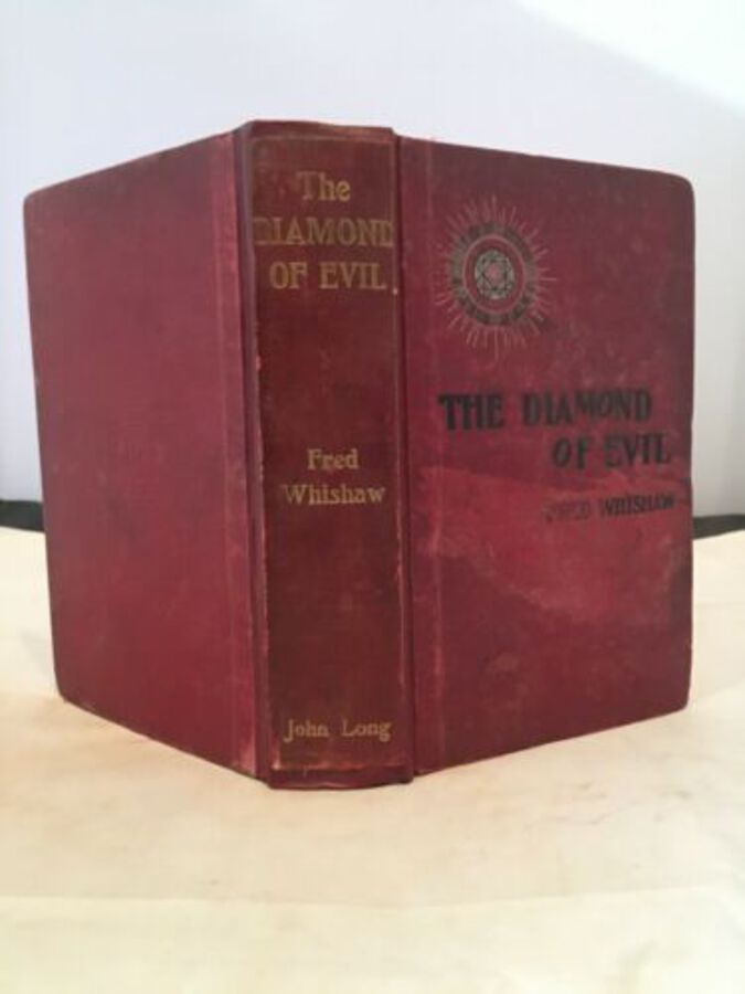 Rebound Book The Diamond Of Evil By Fred Whishaw London 1902
