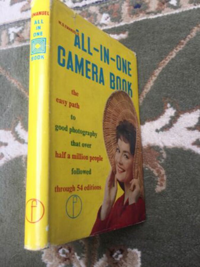 All In One Camera Book Vintage Pictures Dust Jacket Retro