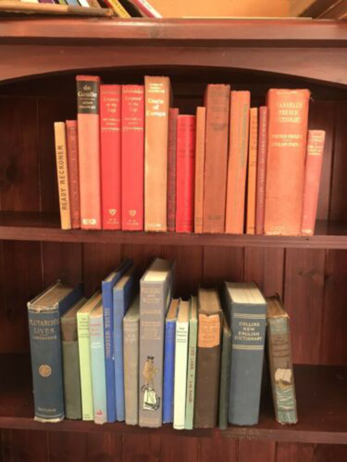 Job Lot of 30 Vintage Books  Antique Cloth & Ornate Spines Actual Books In Photo