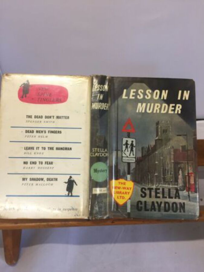 Vintage Book: Lesson In Murder - Stella Claydon 1st Ed 1960 John Long Limited