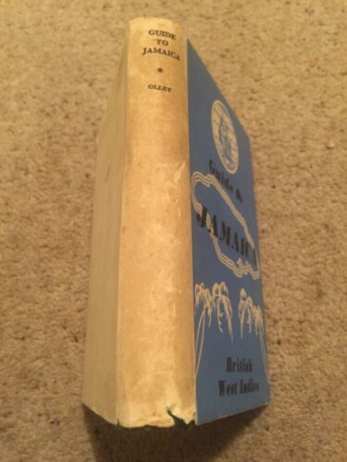 Guide To Jamaica Book 1952 Philip P Olley Maps Blue Hardback