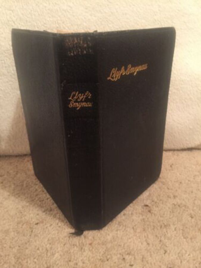 Beautiful Leather LLYFR EMYNAU 1930 Goldleaf Methodistiad Calfinaidd A Wedleaidd