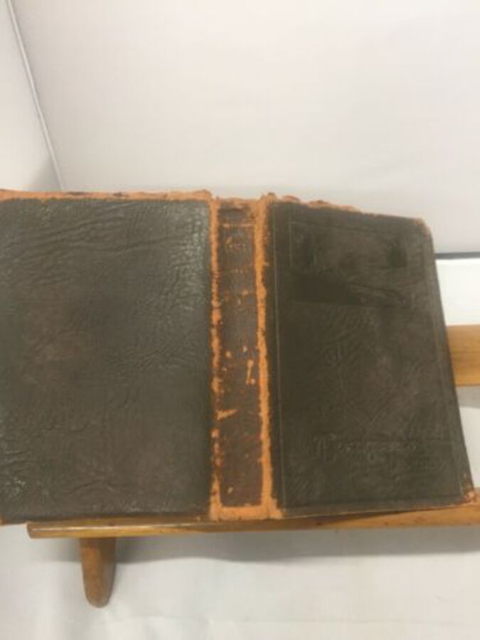Poems Of Tennyson Oxford Edition 1921 Leather Book