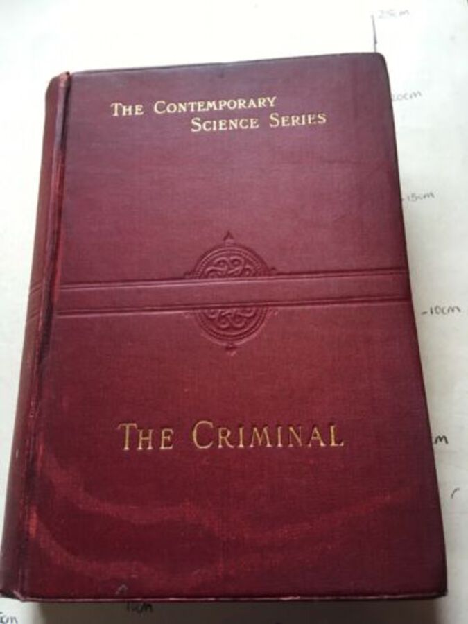 Vintage Book ‘The Criminal’ By Havelock Ellis 1910
