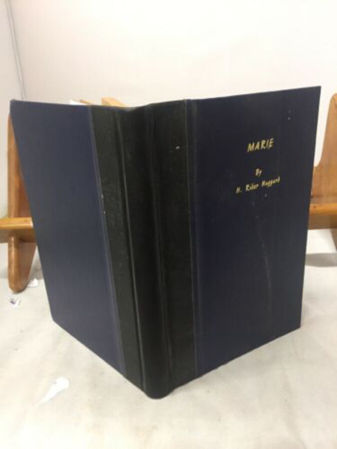 Marie By H Rider Haggard Leather Book 1880’s No Front Page Rebound