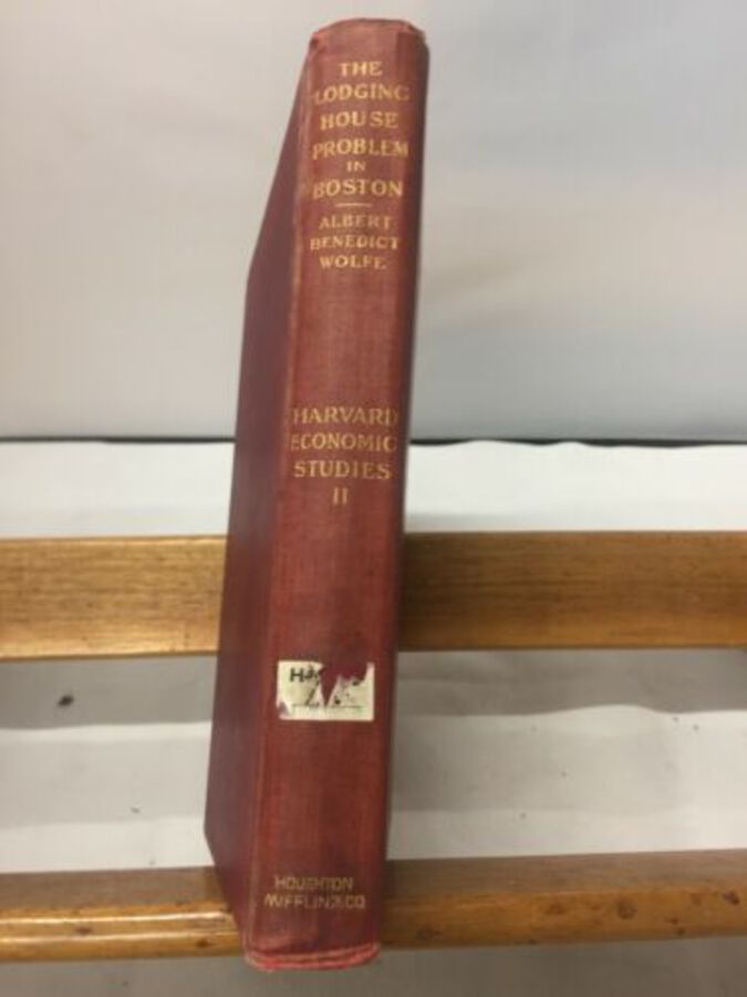 The Lodging House Problem In Boston By Albert Benedict Wolfe 1906 Rare Cloth