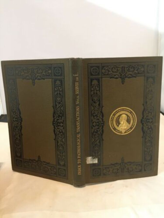 General Index Pathological Society Of London 1887-9 1901 London  Hardback Book