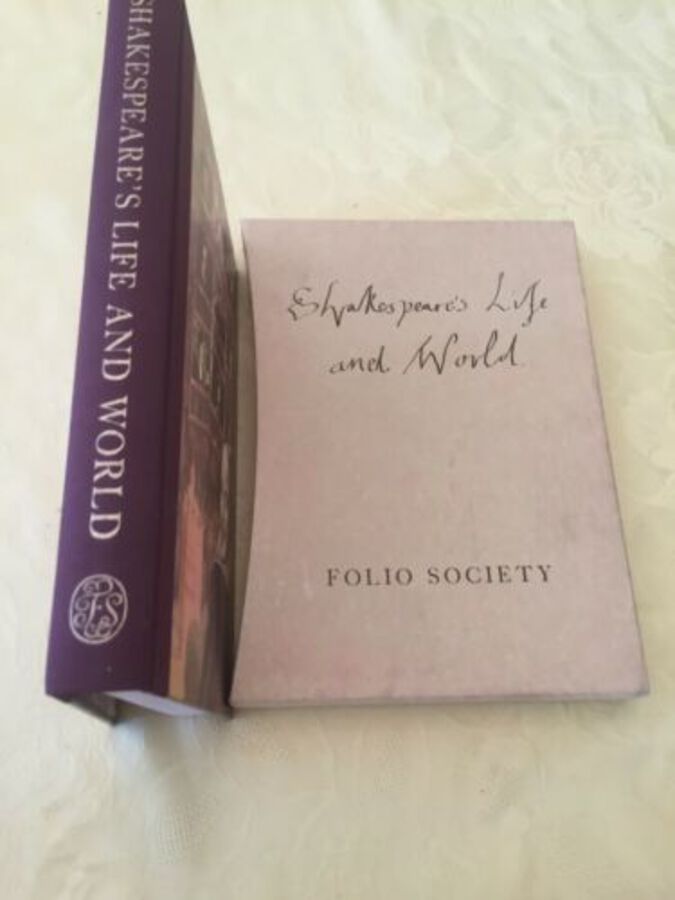 Shakespeare’s Life And World Folio Society 2004 Hardback With Case