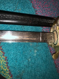 Antique Old Royal Navy officers Sword