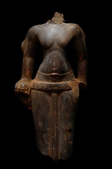 Ancient southeast asia stone torso