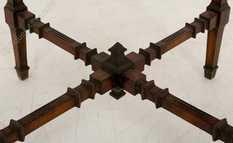 Antique Late Victorian Rio rosewood octagonal occasional table