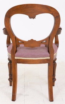 Antique Pair of Victorian Style Carver Chairs