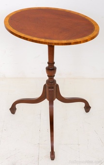 Antique Mahogany Pair of Regency Style Wine Tables