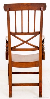 Antique Rare Elm Country Chair