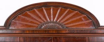 Antique Regency mahogany Secretaire Bookcase