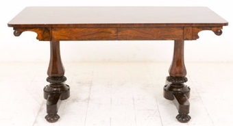 Antique Superb Regency Rosewood library table