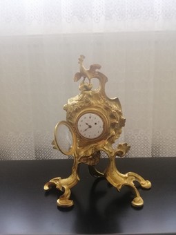 Antique French bronze clocks mantel clock, french clock, french gilt clock