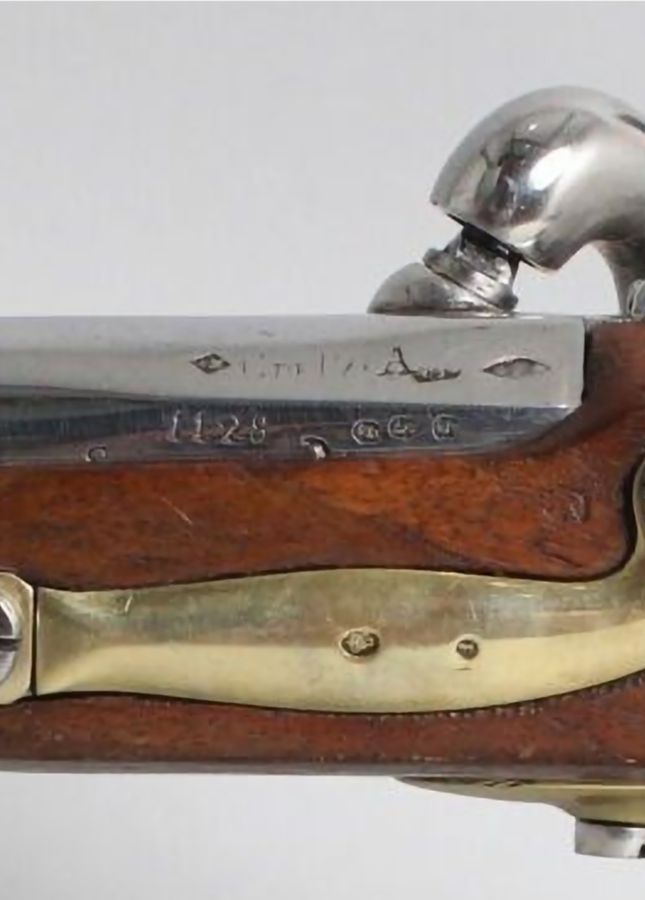 Antique French Pistol Percussion Calvary, 1822T bis