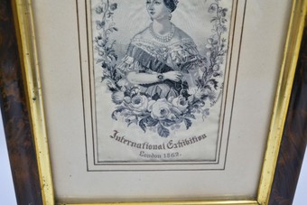 Antique Antique Queen Victoria Silk Portrait Stevengraph I862