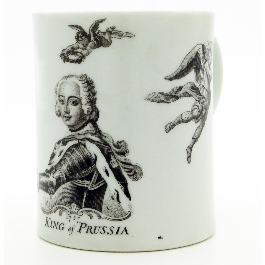 Antique Royal Commemorative Porcelain rare unsigned Frederick II Tankard 18/19th