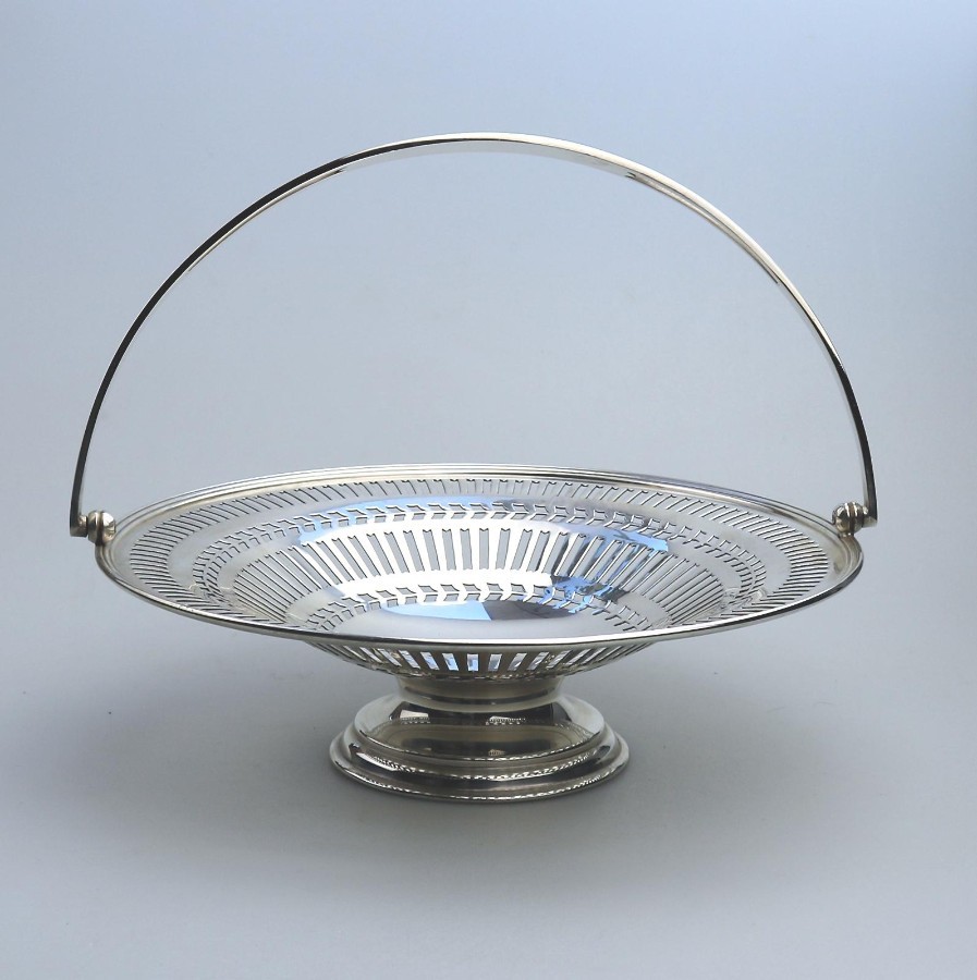 Vintage Silver Plate Pierced Mappin & Webb Basket / Dish C.20thC