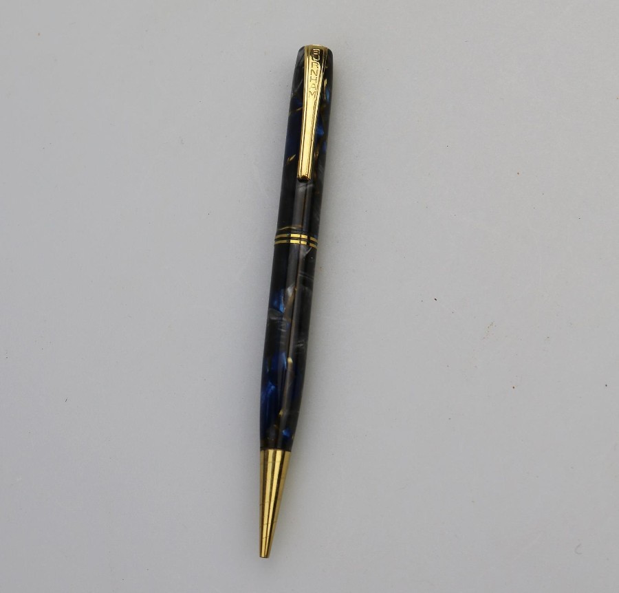 Antique Writing A lovely Burnham marbled propelling Pencil C.1940-50's