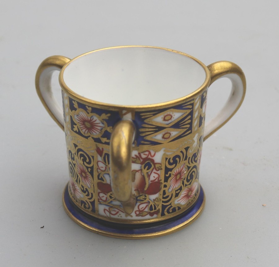 Antique English Porcelain : A Royal Crown Derby Tyg -  Imari Pattern C.1906