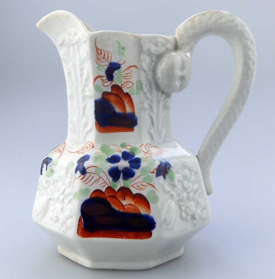 Gaudy Welsh Antique English Pottery a lustre ware Hydra Jug C.early 19thC